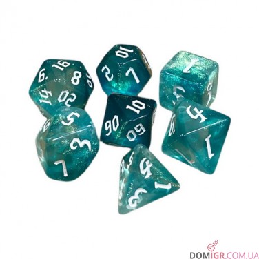 Набор кубиков - Double Color Glitter 7 Dice Set (в ассортименте)